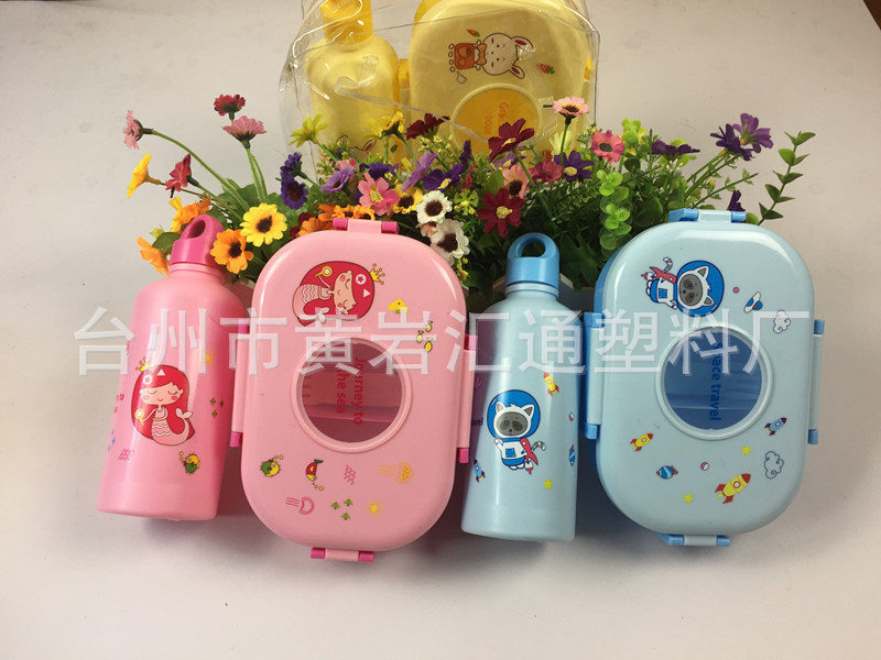 Customized 304 stainless steel lunch box for children without high-transparency preservation box, cartoon lunch box, portable preservation set 800ML pic 6