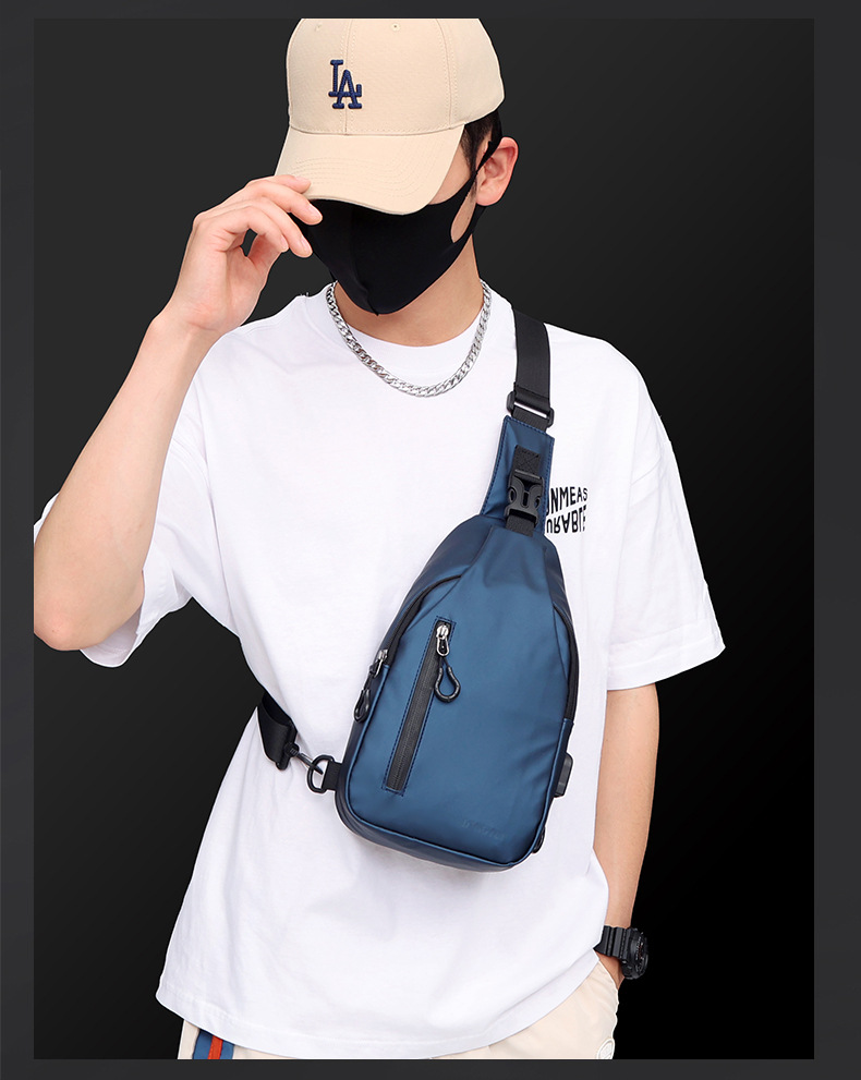 男包新款户外大容量男士胸包时尚简约休闲潮流单肩斜挎包批发代发详情14