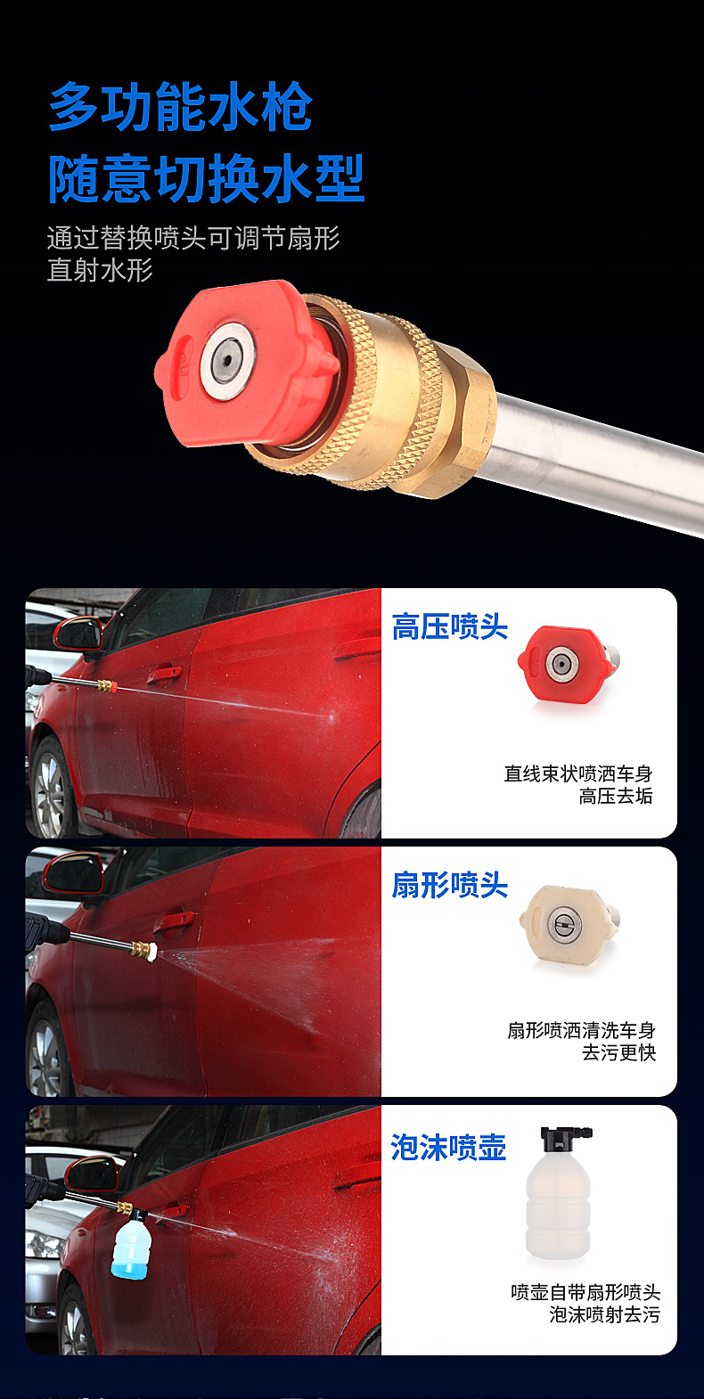 无线高压水枪批发洗车机神器家用清洁便携式园林浇花浇水喷药水枪详情10
