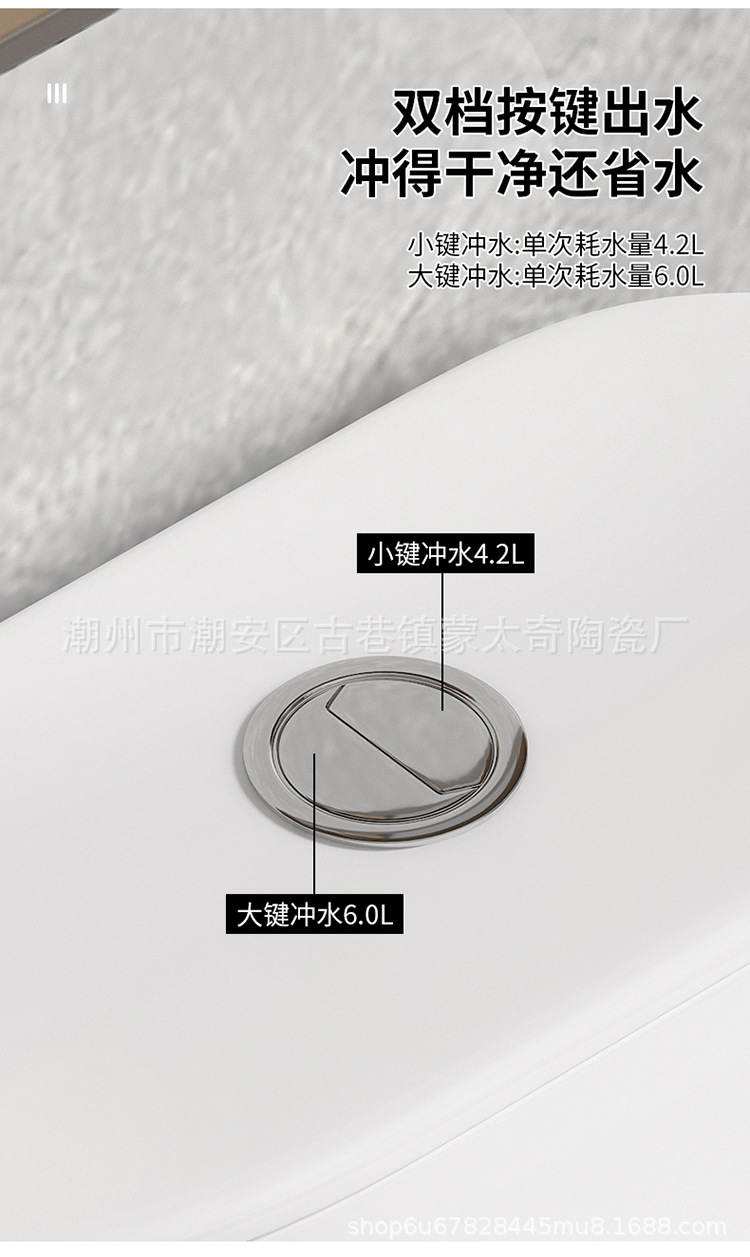 潮州马桶批发新款虹吸式大口径座坐便器高档陶瓷坐厕工厂外贸跨境详情10