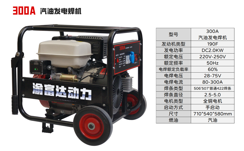 All-copper permanent magnet generator 2KW portable welding machine 160A outdoor gasoline generator electric welding machine pic 12