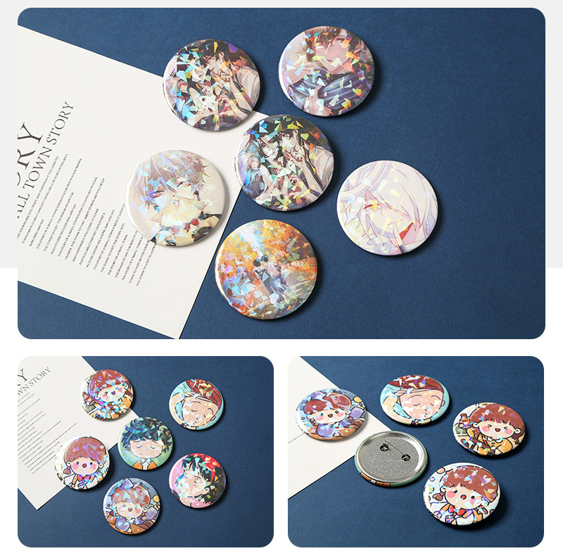 厂家批发卡通可爱马口铁镜子 便携随身化妆镜 学生口袋镜子详情20