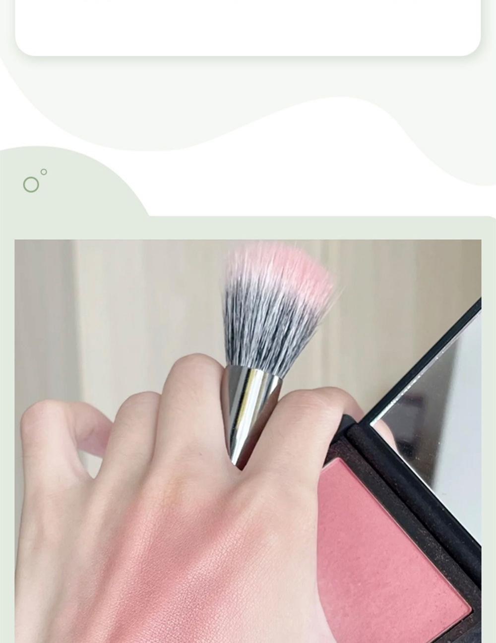 点彩刷子腮红刷上妆自然均匀不扎脸柔软纤维散粉刷多功能化妆刷女01详情4
