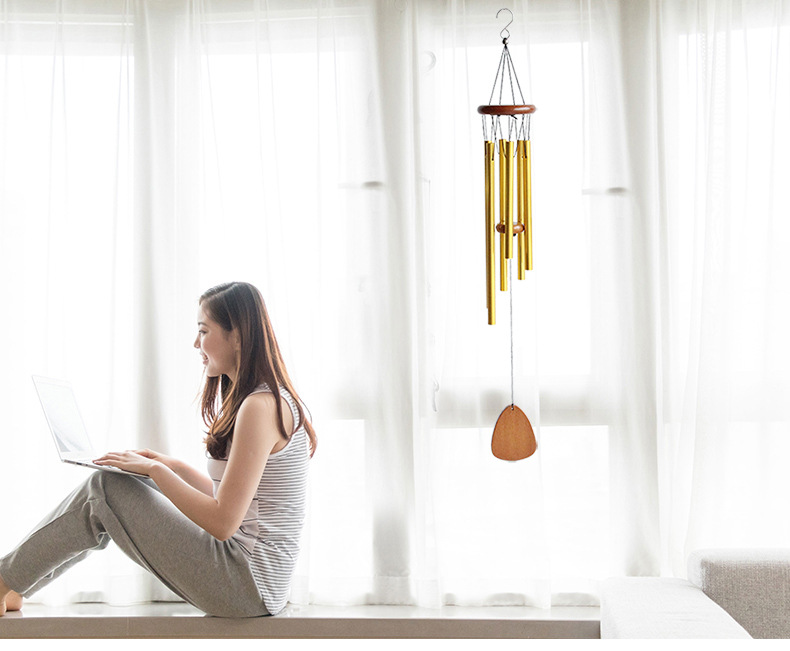 欧式跨境26寸同情6管风铃金属铝管挂饰家居庭院装饰阳台情侣礼物详情1