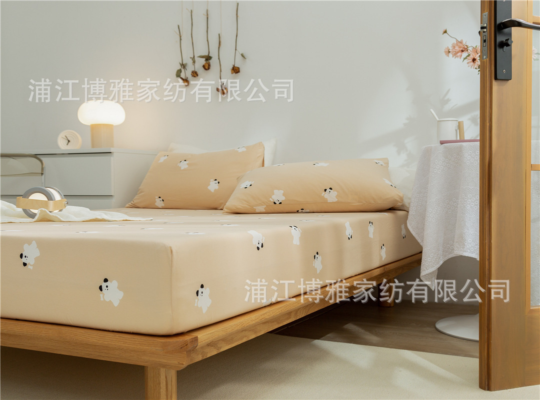 The manufacturer supplies wholesale summer bed sheets, bed covers, single pieces, mattress protection covers, three-piece sets, and washable covers pic 10
