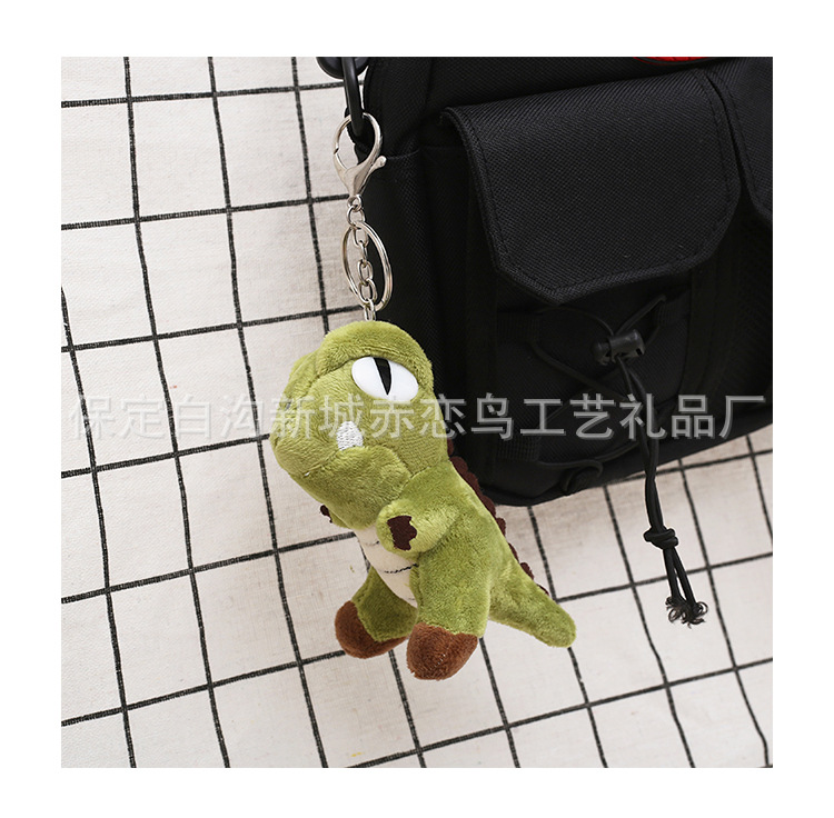 Little dinosaur pendant, schoolbag doll, popular dinosaur keychain accessory, plush toy, clothing accessory pic 3