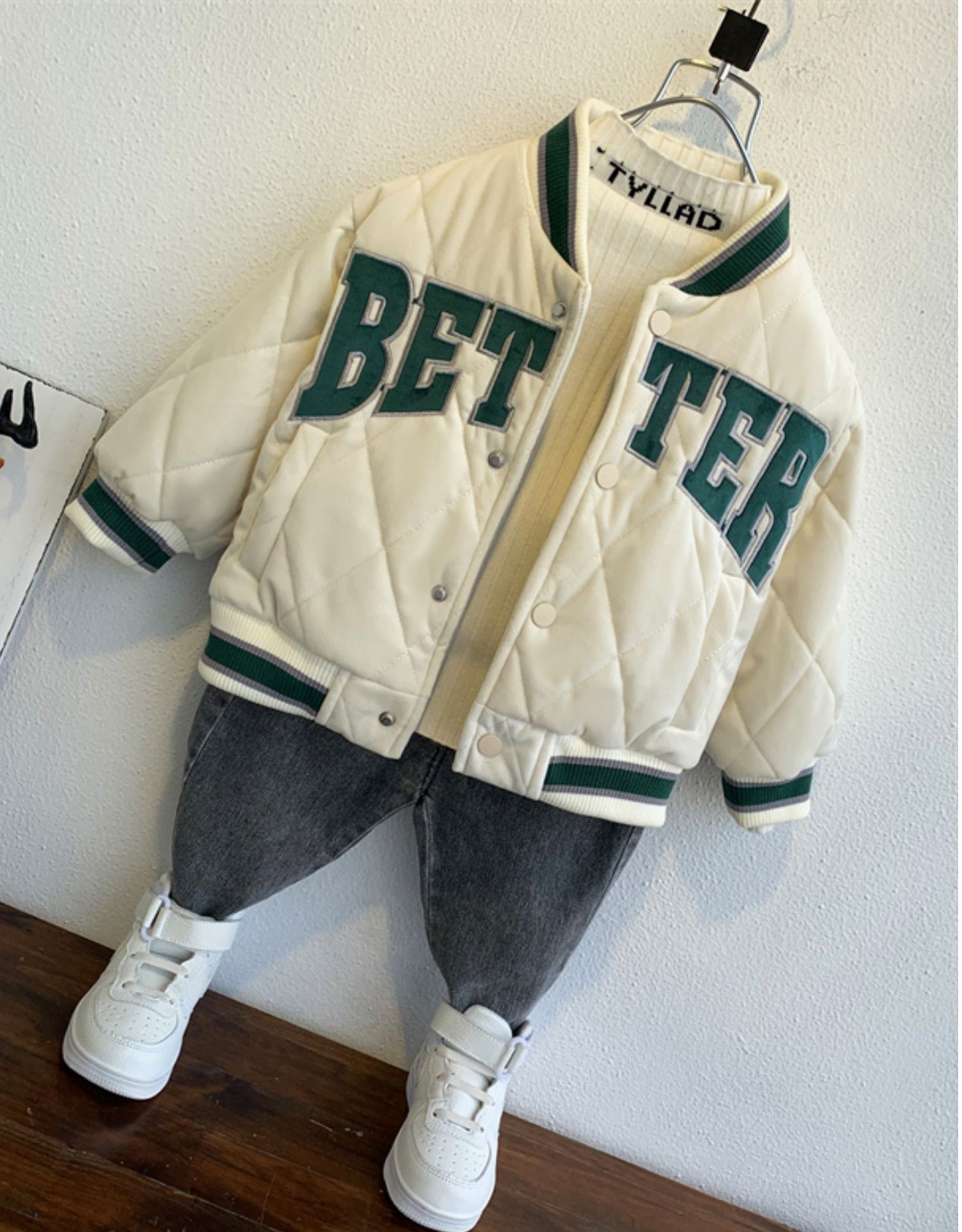 Niños hombre niña invierno abrigos 2021 nuevo otoño invierno engrosado clip cotton chaqueta bebé béisbol chaqueta niños marea pic 10