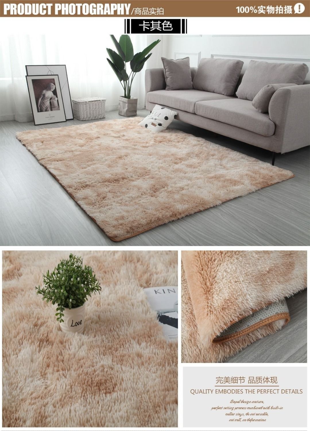 Cross-border specialty al por mayor sala de estar dormitorio lado de la cama vestíbulo tie dye largo seda alfombra alfombra de piso alfombra de baño amazon pic 4