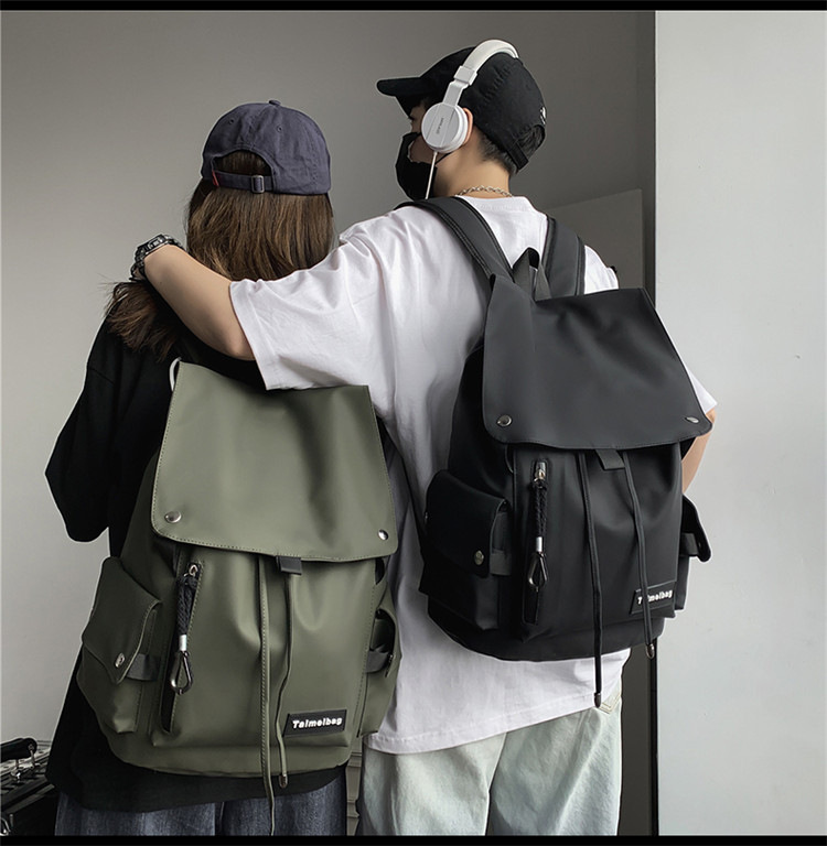 批发机车大容量防水学生书包新款双肩包跨境背包高级感潮牌休闲女详情17