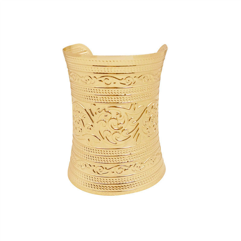 亚马逊爆款欧美时尚三圈臂环手环个性开口朋克手镯跨境饰品批发详情8