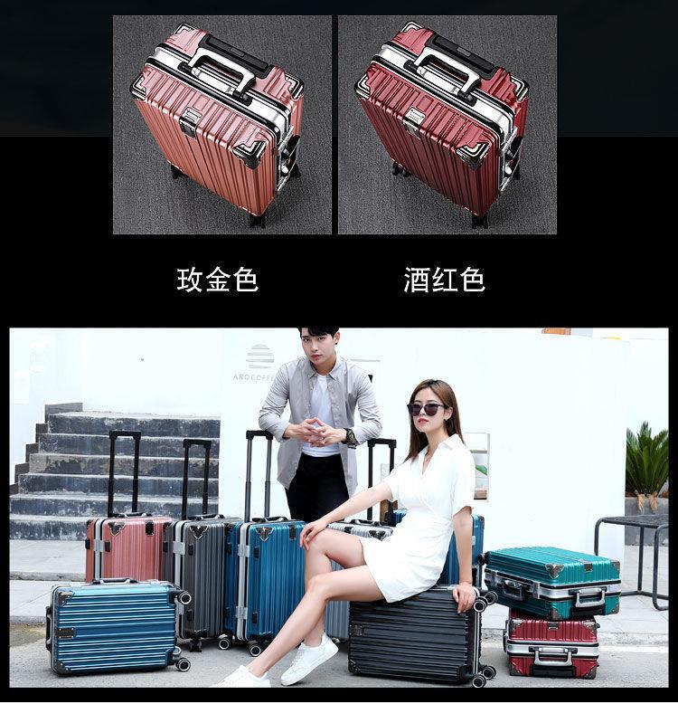 Male suitcases: Large capacity, sturdy and durable, thickened female student suitcase, silent travel suitcase, leather suitcase, password suitcase pic 8