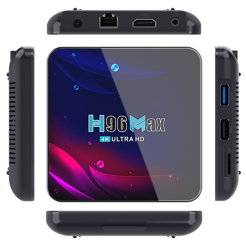 H96 MAX V11 RK3318, верхний ящик сетевого компьютера андроид 11,0, двухчастотный wi-fi bluetooth 4K TVBOX pic 13