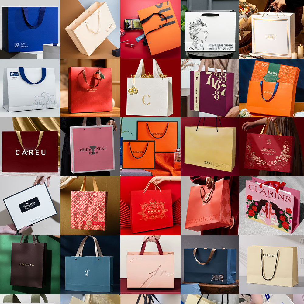 High-end white card paper handbag customization, logo professional customization, suitable for clothing stores, shopping gift bags, gift boxes, packaging. Other categories can also be customized pic 10