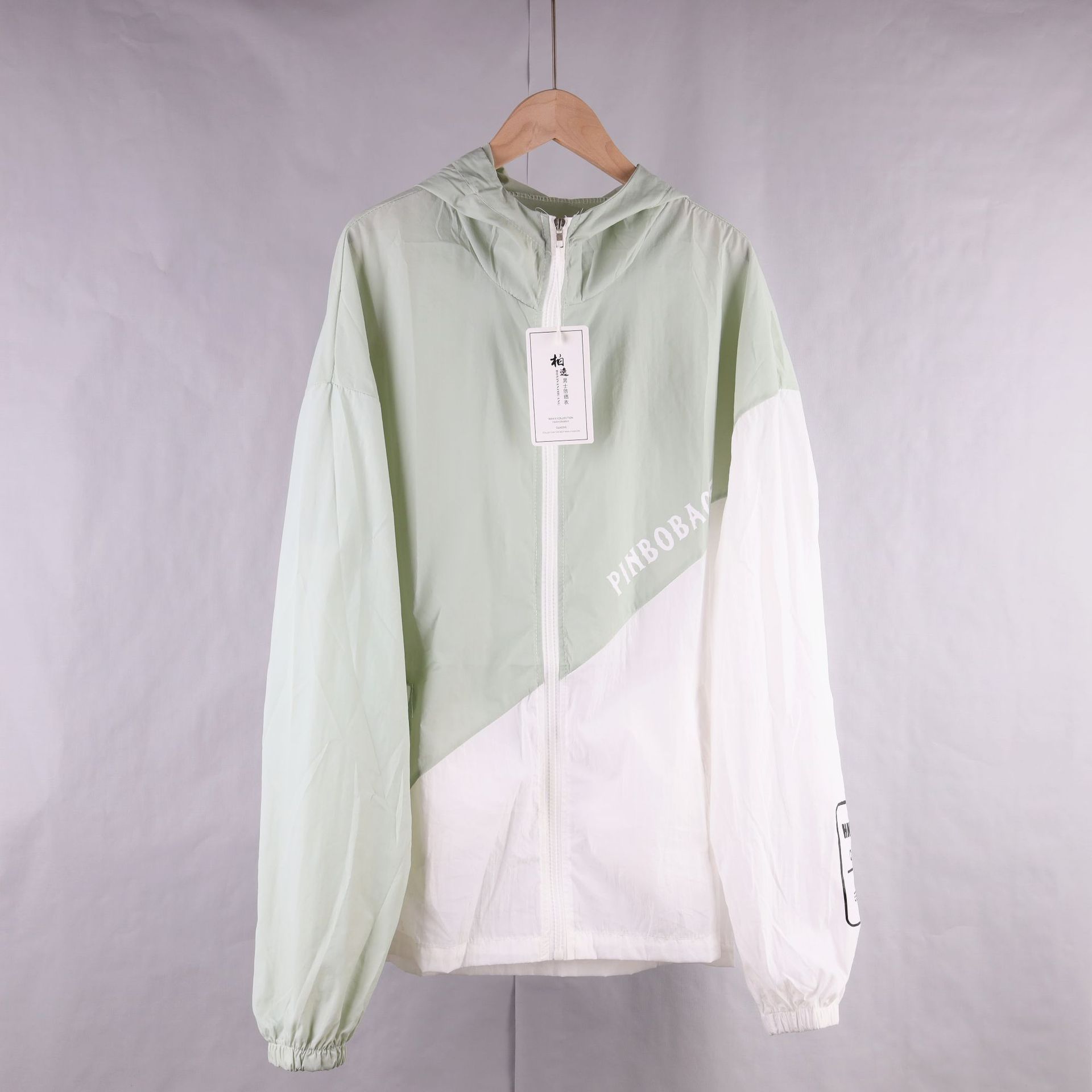 Color-blocking sun-protective clothing for men, trendy Korean-style sun-protective clothing for men, ultra-thin summer coat for men, breathable and versatile jacket for men in spring and autumn pic 6