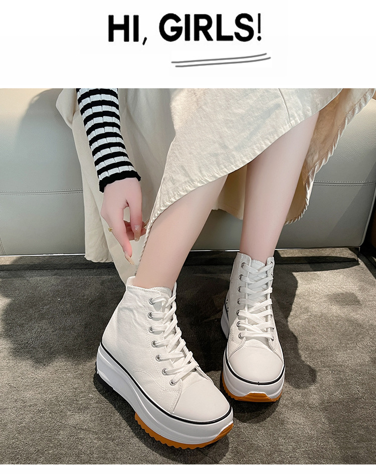 外贸大码女士高帮帆布鞋2023新款运动休闲单鞋百搭厚底透气小白鞋详情8