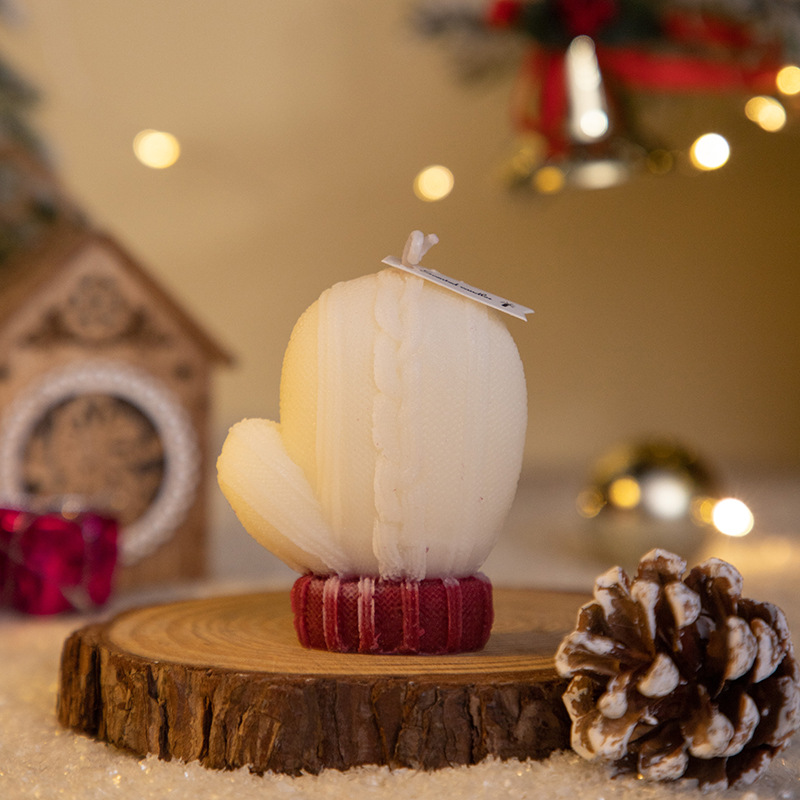 圣诞手套香薰蜡烛伴手礼ins创意家居摆饰套装拍摄道具节日礼品详情17