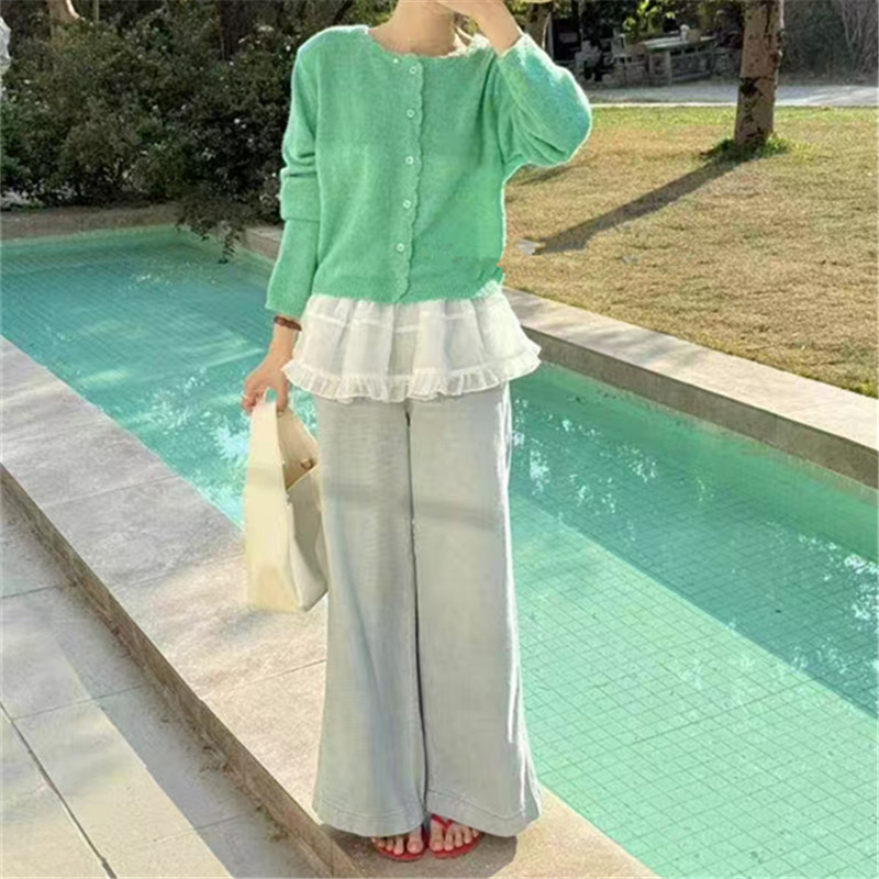 New Spring/Summer 2025 round-neck knitted sweater for women, Korean style, versatile, dopamine, youthful and gentle style, cardigan for women pic 39