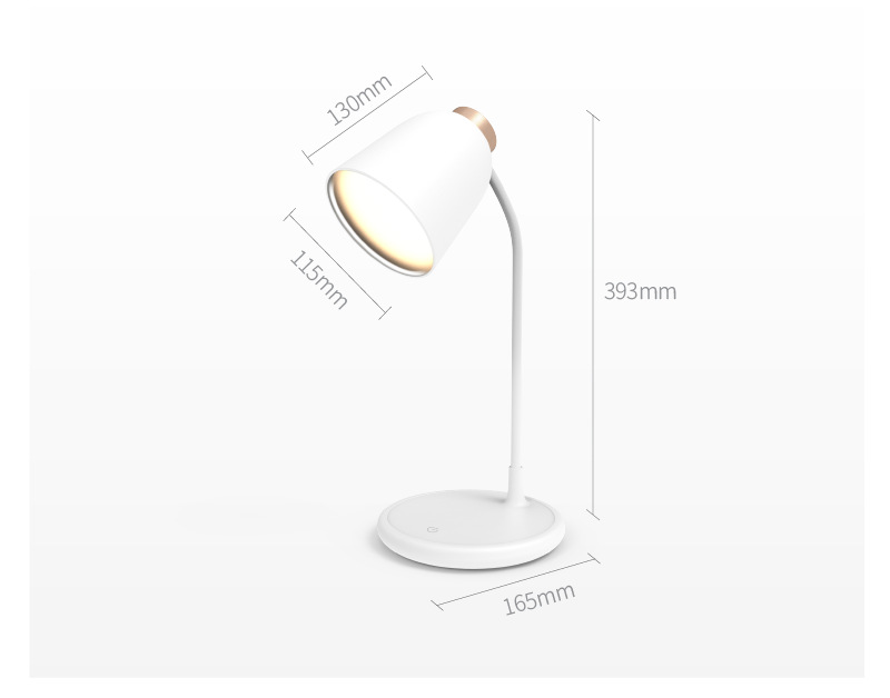 Modern Nordic folding USB charging LED table lamp, eye-protecting and learning three-tone light intelligent adjustment home bedside lamp pic 17