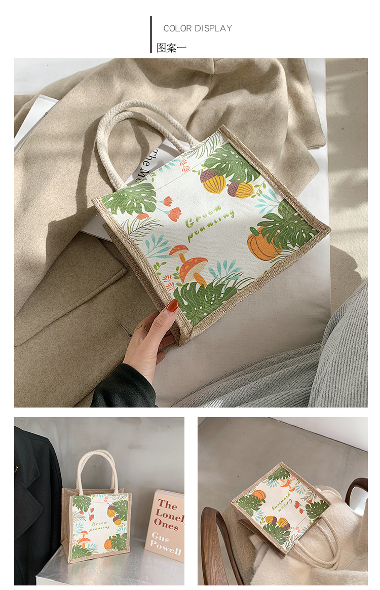 国潮少女帆布包女ins风单肩包风2020新款潮民族风复古麻布手提袋详情16