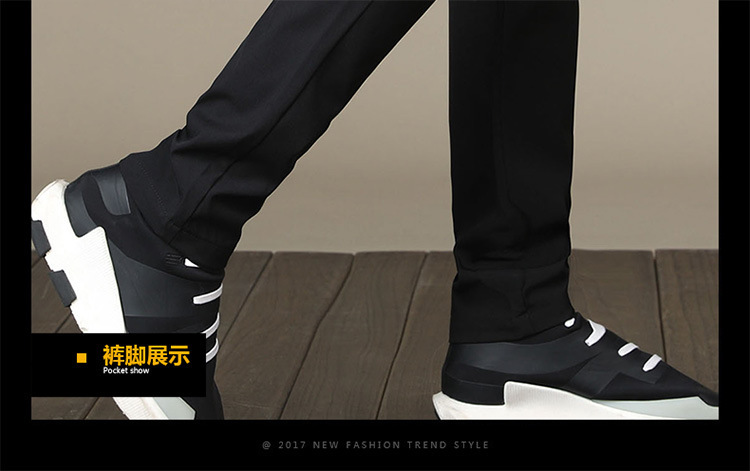 2022新款秋季休闲裤子九分裤男士卫裤运动裤修身男裤子厂家批发详情11