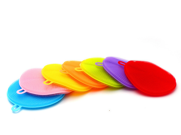 Wholesale multi-functional kitchen cleaning brushes, dishwashing brushes, pot and bowl cleaning brushes, silicone pads, Yiwu pic 1