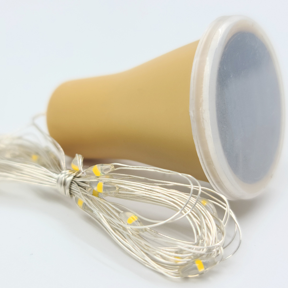 New solar bottle stopper light string with 10 or 20 lights, waterproof Christmas led copper wire light, wine bottle stopper decorative light string pic 4