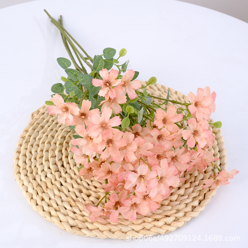 客厅摆设仿真花艺摆件家居室内餐桌茶几装饰玫瑰花束塑料假花盆栽详情6