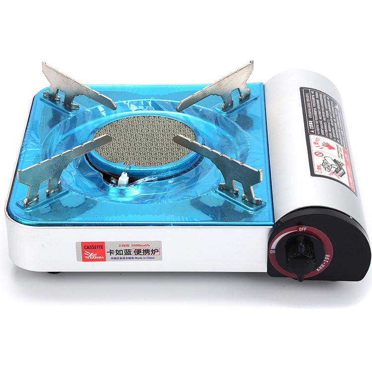 Factory direct supply outdoor barbecue grill, stainless steel lotus burner, portable camping baking stove, anti-air flow stove pic 4