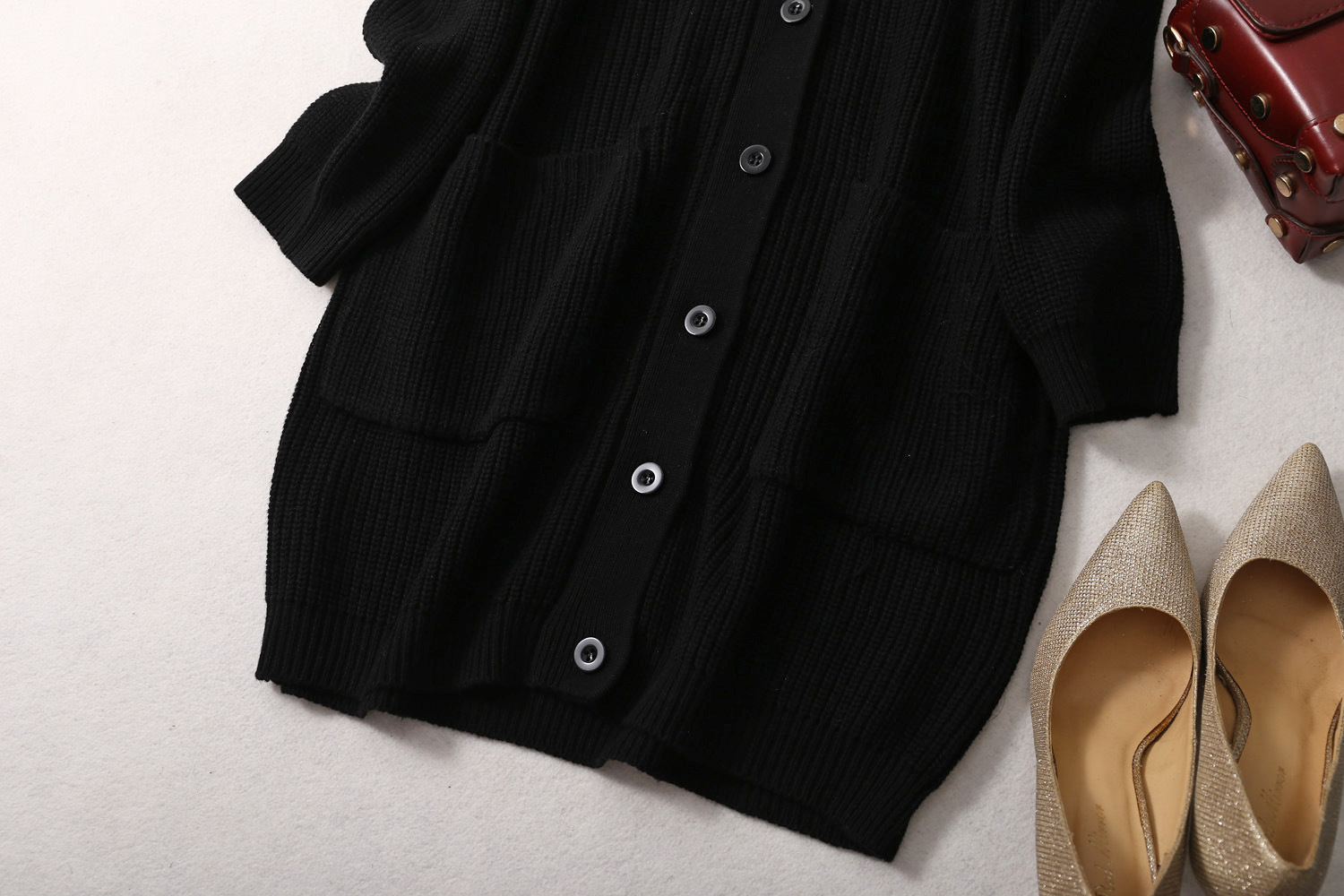 Sweater cardigan autumn and Winter new collection: Knitted silk and cashmere blend cardigan, elegant commuting loose thick knitted sweater for women pic 19