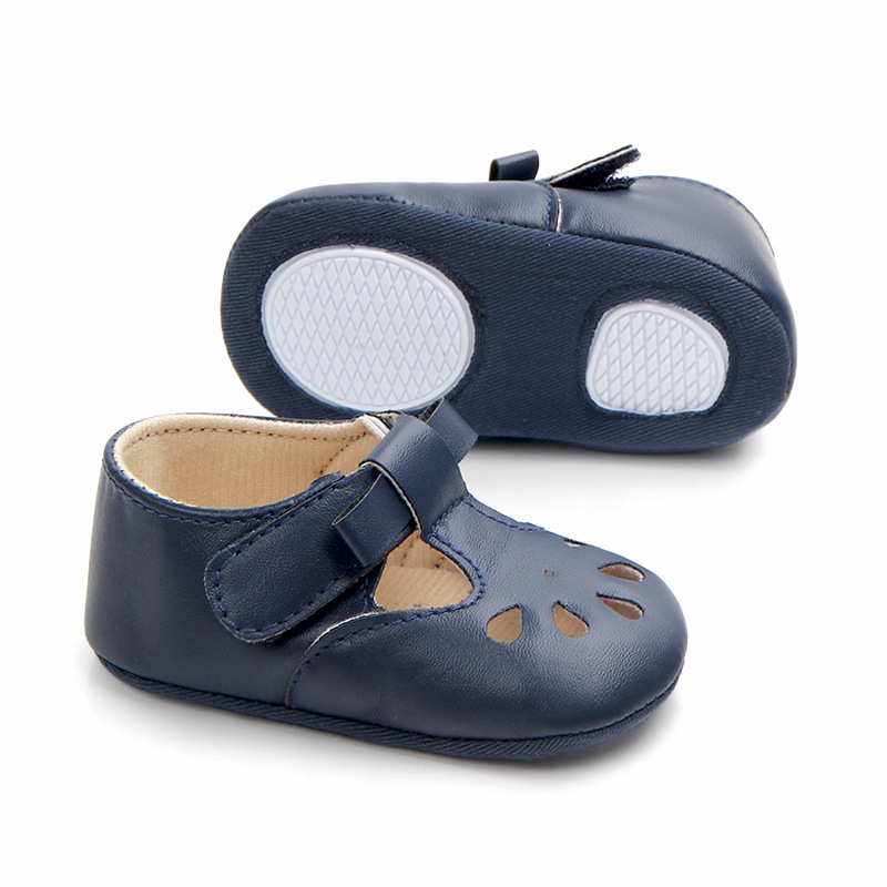 Wholesale of best-selling multi-color perforated baby shoes, anti-slip walking shoes, semi-rubber soles and soft-soled baby shoes 0921 pic 14