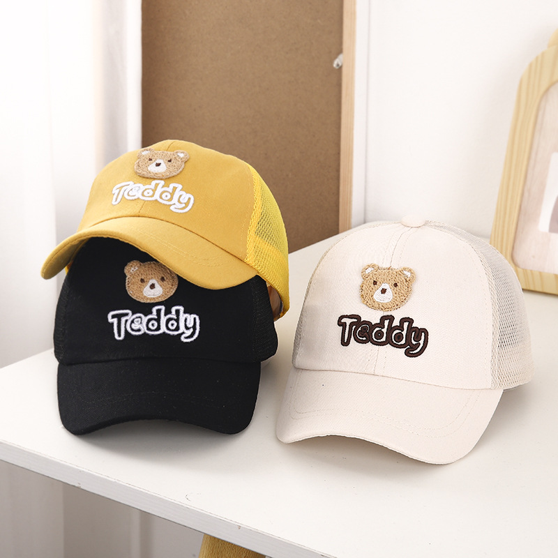 Sombreros para niños 2022 verano transpirable bebé verano mesh cap pato tongue sombrero para mujeres bebé malla protector solar sombrero de béisbol pic 2
