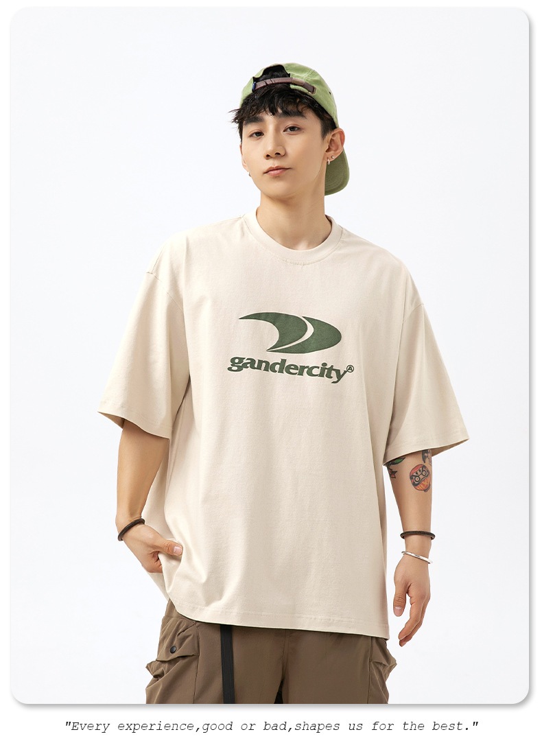 韩路男装 潮牌印花宽松短袖T恤男女夏季新款纯棉情侣美式复古体恤详情15