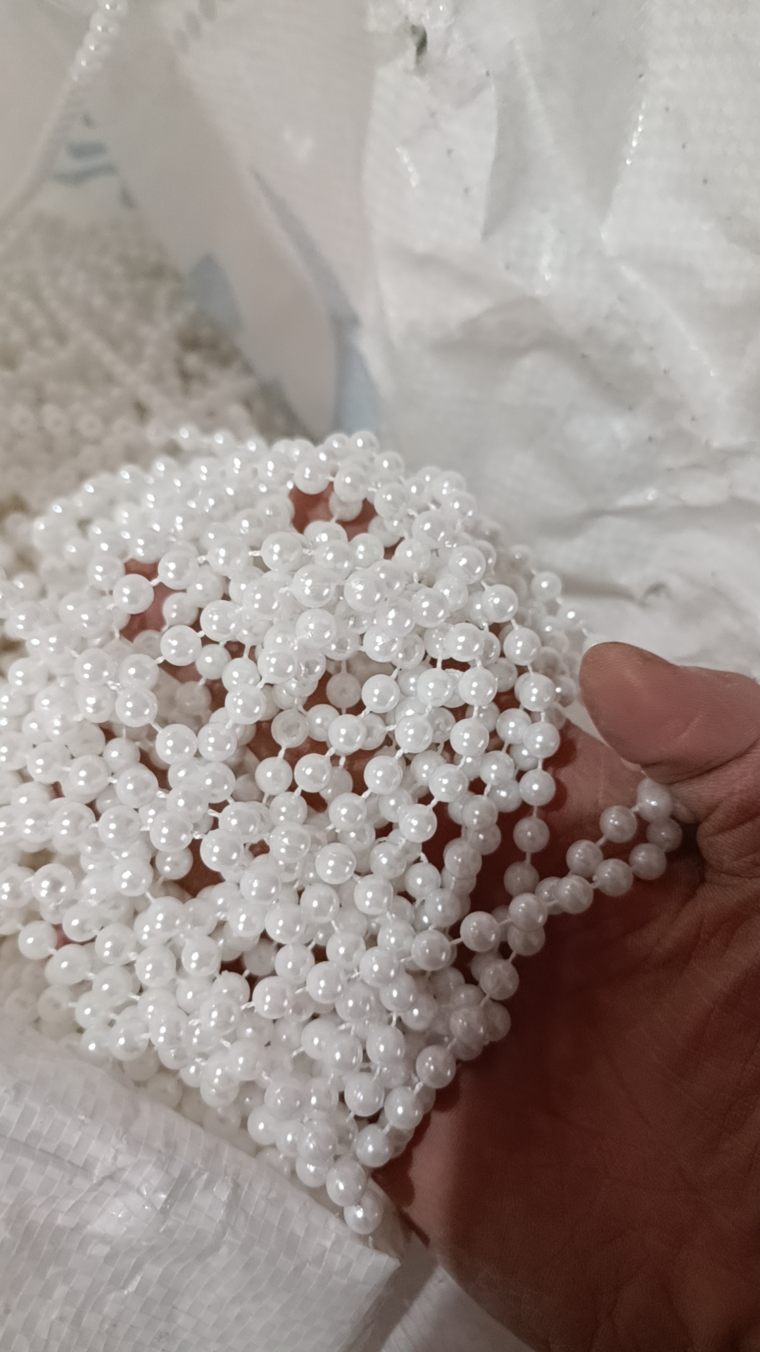 Hot flower art toy cake DIY imitation pearl wire bead 8mm 15m wedding decoration accessories pic 5