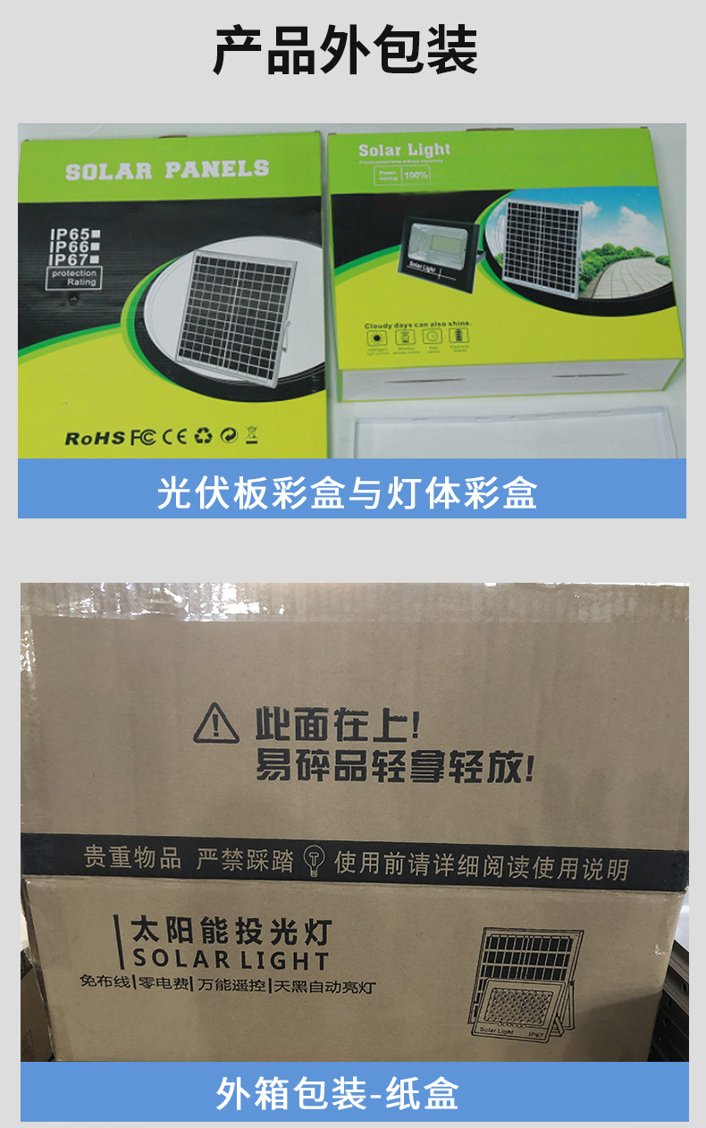 New LED outdoor waterproof solar lamps, outdoor lighting, garden lamps, solar floodlights, factory direct sales pic 14