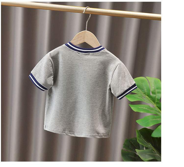 男童t恤短袖小童夏季2024新款男宝宝夏装儿童装polo衫男孩上衣服3详情8