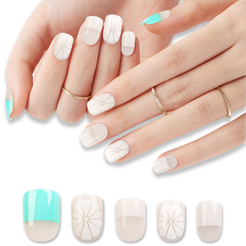 Wholesale of wearable nails, finished nail patches, new detachable nail plates, short wearable false nails, wholesale in stock, exclusively for foreign trade pic 4