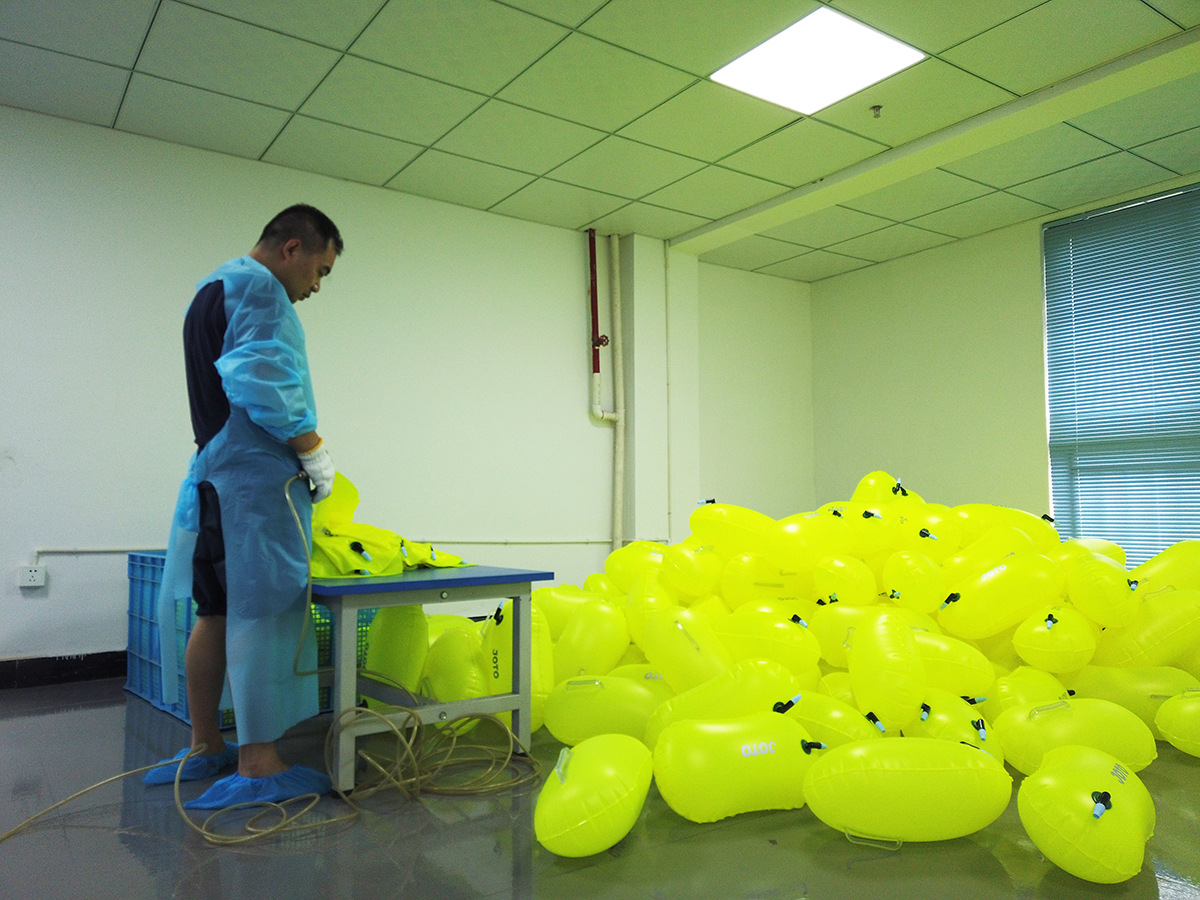 单气囊游泳浮漂MARJAQE迈嘉千跟屁虫易充气跟屁浮囊浮标swim buoy详情11