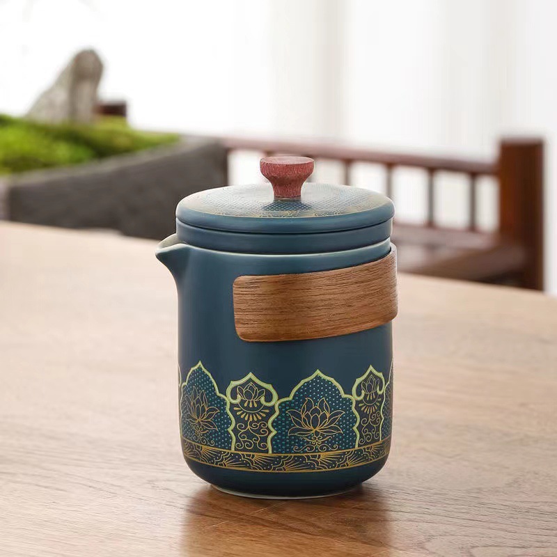 Portable outdoor camping travel tea set, ceramic quick customer cup, business souvenir gift wholesale available with logo pic 7