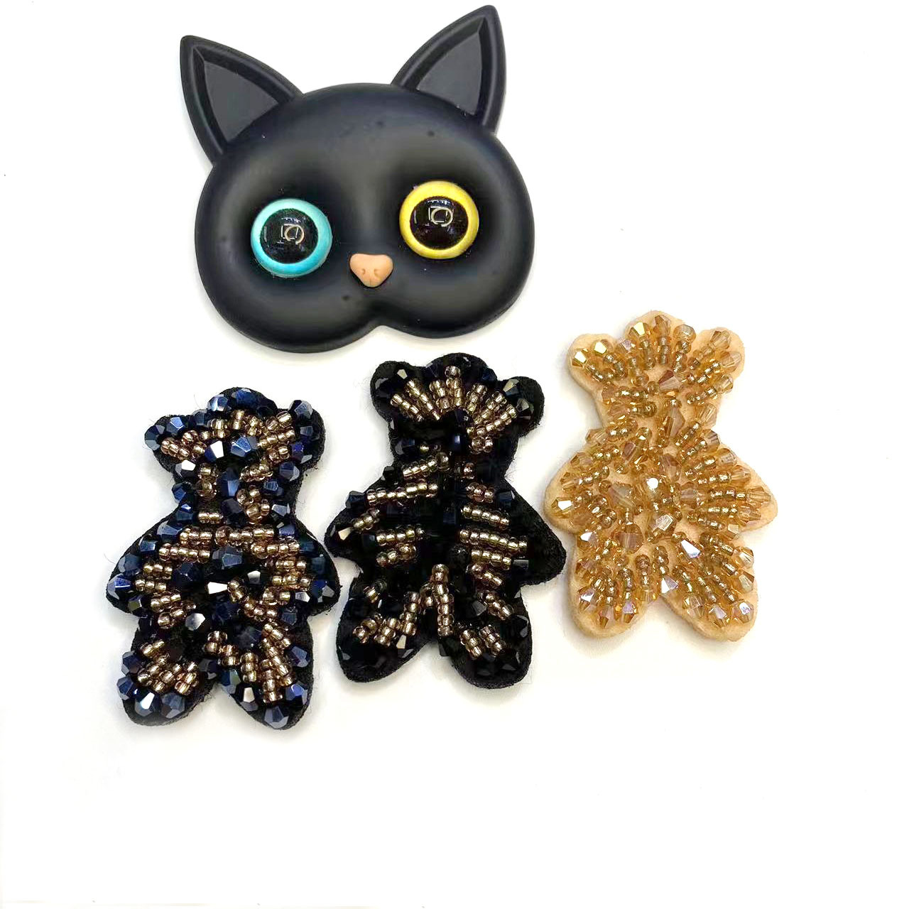 Versión coreana hecho a mano cristal ositos accesorios accesorios para el pelo tocados accesorios de dibujos animados zapatos y sombreros accesorios de ropa accesorios accesorios fábrica lote recto pic 7