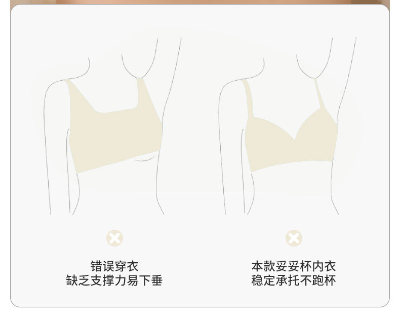 中老年新款内衣女前开扣式大码聚拢防下垂文胸上托舒适无痕胸罩详情8