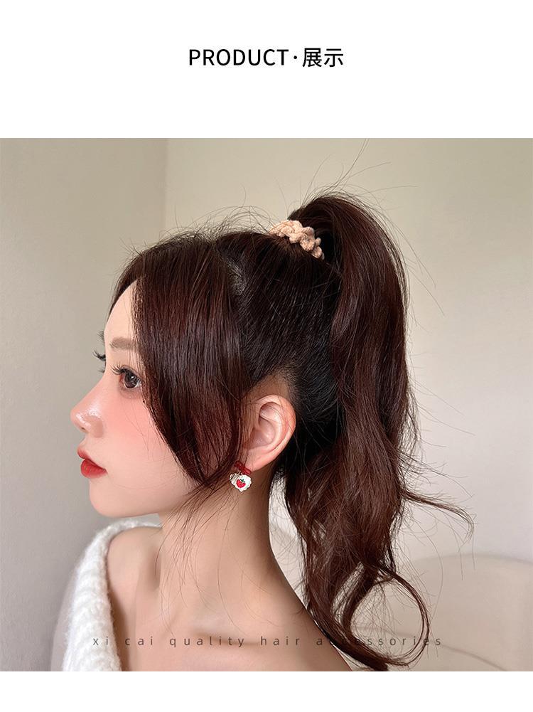 A high-end hair tie for women, a rubber band for tying hair, a high ponytail hair clip, a hair band, a simple and highly elastic hair accessory pic 6