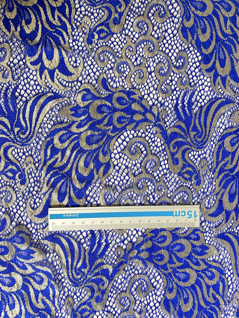 Wholesale of gold-colored phoenix lace fabric, phoenix skirts, wedding accessories, home window screens and tablecloths pic 4