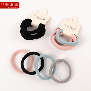 厂家彩色加厚强拉不断橡皮筋卡通罐装一次性儿童女宝宝扎发小发圈详情4