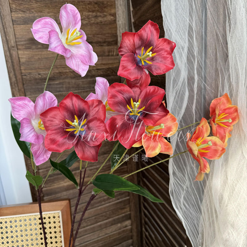 莫奈花园仿真花仿真花束法式婚礼装饰花高级感场景布置手感假花详情5