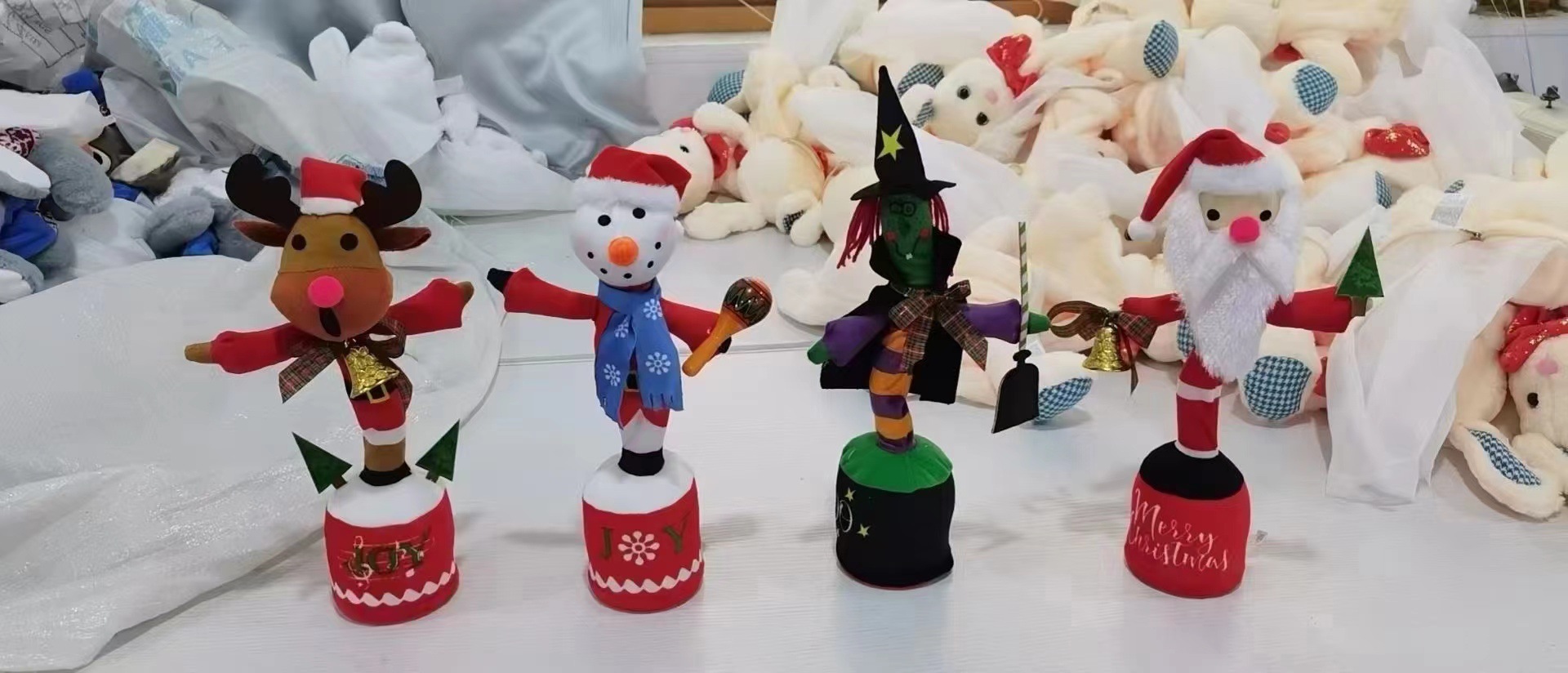 Cross-border electric charging recording, swaying, imitating singing, Santa Claus, Christmas tree dancing, cactus, plush toys pic 12