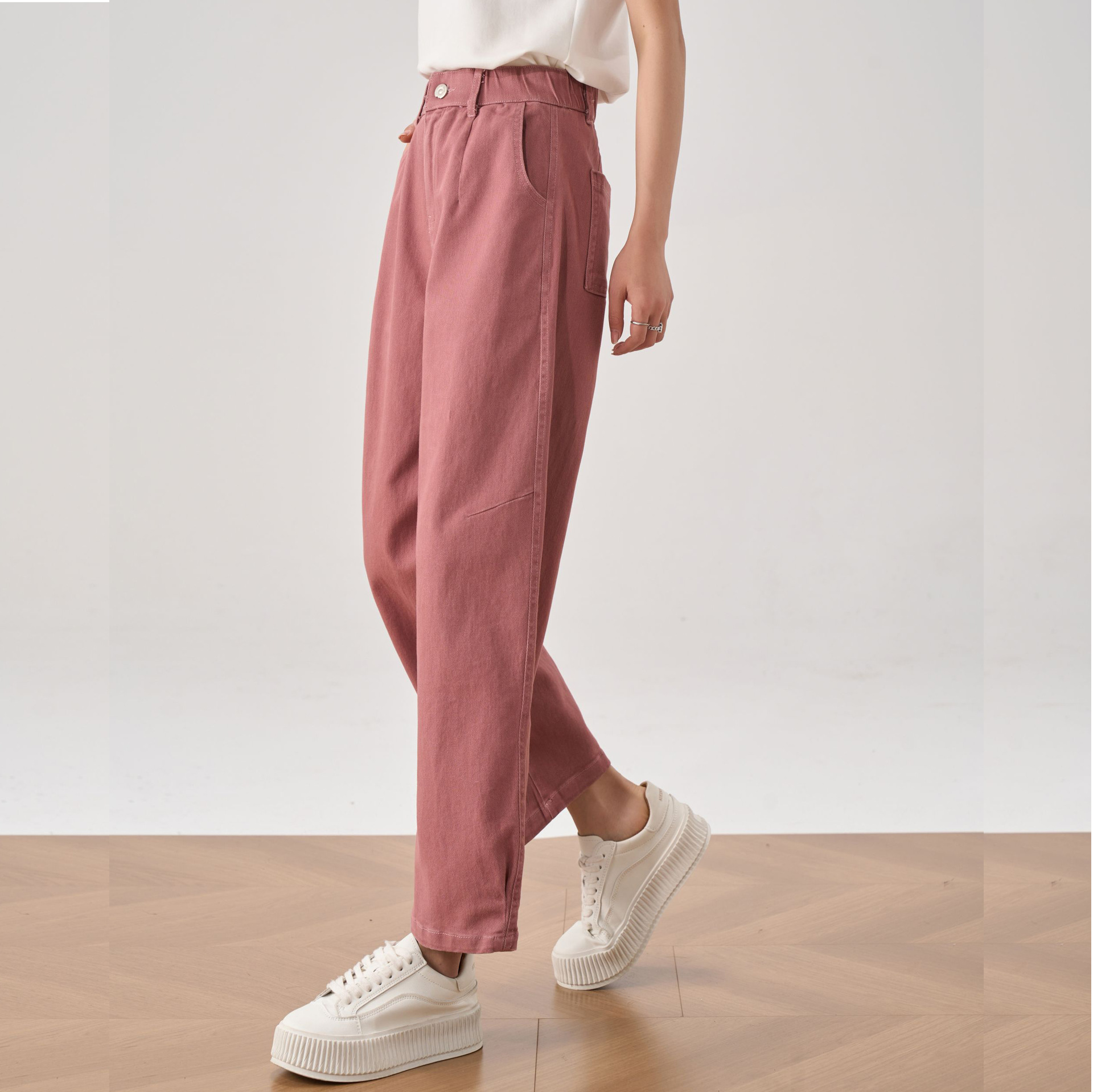 【天丝牛仔裤】2024春夏新款莱赛尔天丝棉牛仔直筒阔腿休闲女裤子详情1