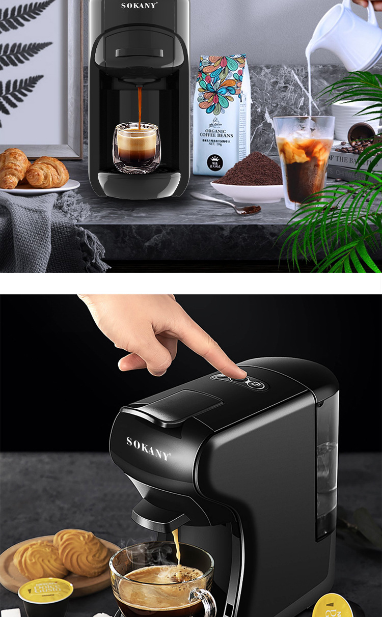 Cross-border foreign trade SOKANY516 Italian capsule coffee machine Portable office small household coffee pot pic 8