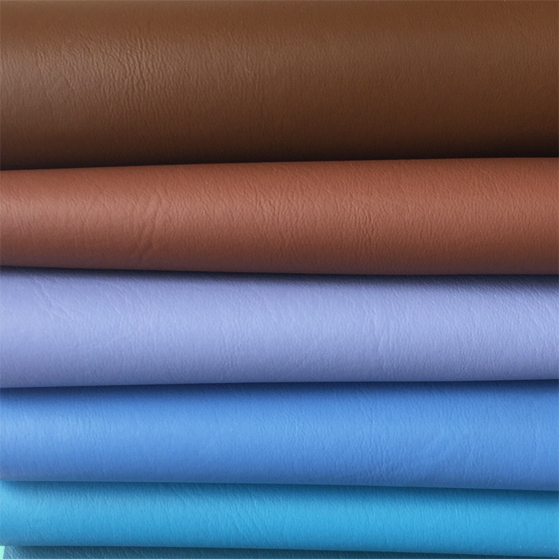 1.2mm Napa texture artificial PVC/PU faux leather matte suede base leather sofa car leather fabric pic 5