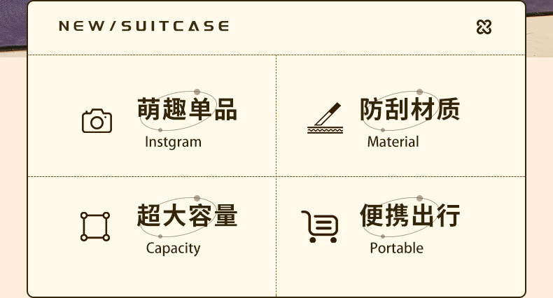 行李箱女20寸结实耐用拉杆箱万向轮24新款密码旅行登机箱子女批发详情2