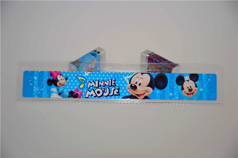Wholesale plastic rulers, colorful cartoon small straight rulers, cute animals, 15 cm plastic rulers available for sample pic 35